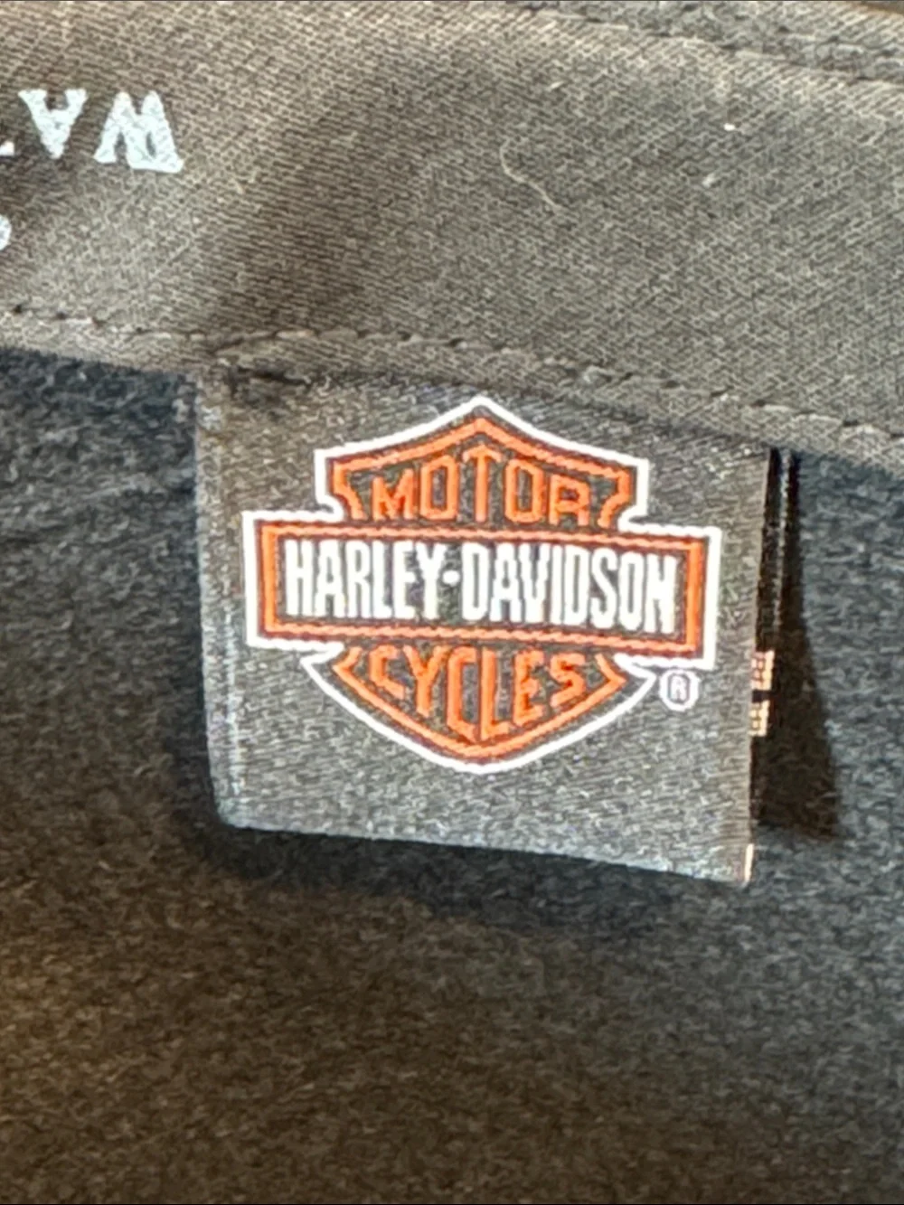 Harley Davidson black wool cowboy hat. XL.